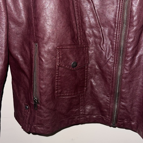 Tommy Hilfiger Moto Faux Leather Jacket - Picture 2 of 6